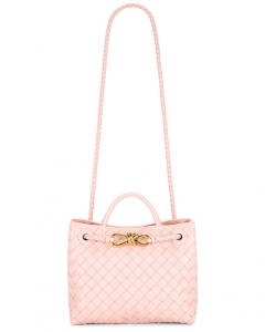 Маленькая сумка Andiamo Bottega Veneta, Rose & Muse Brass