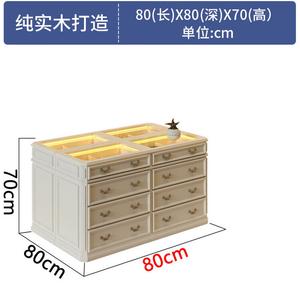 Yu Senyi Комод 18080 Island Countertop Antique White из массива дерева в американском стиле, полностью собран, не требует установки