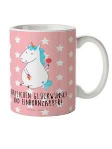 Детская кружка с надписью Единорог в пастельно-красных тонах Mr. & Mrs. Panda