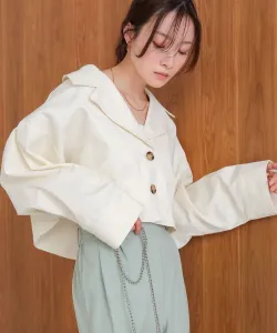 свободная короткая тренч-куртка