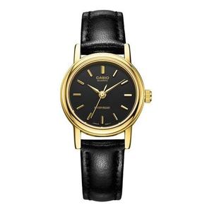 Часы CASIO Female DRESS Japan / South Korea Fashion Black DialBlack Strap BlackBlack Analog, черный