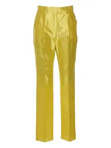 Брюки строгого кроя MAX MARA, желтый