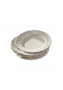 Набор тарелок Loberon Mallevesse, 6 штук, белый
