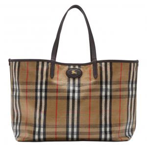 Хлопковая сумка-шоппер, шоппер, средняя женская сумка через плечо песочного цвета Burberry, basic set (bag+dust bag)