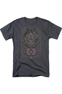 Футболка с коротким рукавом и клетчатым знаком Batman Joker для взрослых Gildan, цвет charcoal