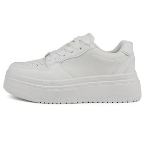 N6N8 Легкие дышащие низкие скейтерские туфли на платформе для женщин белые, цвет White