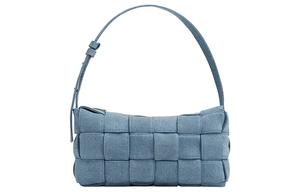 Кирпичный кассетный наплечный рюкзак Indigo Washed Bottega Veneta, Set (Bag+Dust Bag)