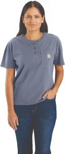 Carhartt Women's 106813 Женская футболка-поло с коротким рукавом свободного кроя, Wisteria Heather