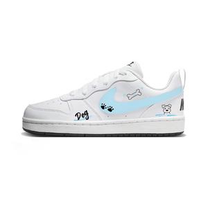 Nike Кроссовки для скейтбординга Court Borough Height Increasing Lightweight Cushioning Low top White Blue Unisex