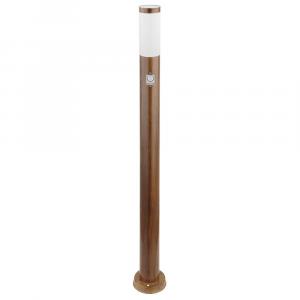 Уличный светодиодный светильник Boston, имитирующий коричневое дерево Globo Lighting, коричневый