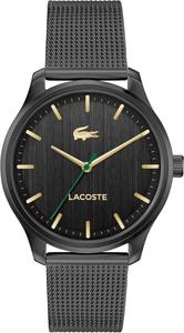 Lacoste Lisbon мужские часы 3H Quartz, нержавеющая сталь, водонепроницаемые до 5ATM/50 метров - современный дизайн для него - 42mm, Black Gold Mesh