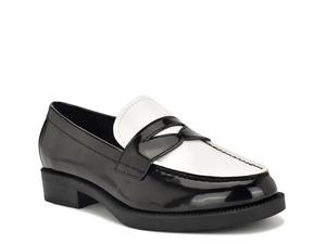 Лоферы Nine West Berg Loafer, Black/White Patent Synthetic