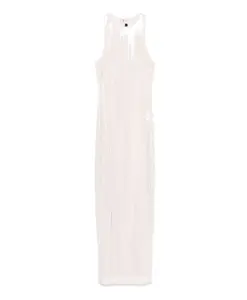 Платье с пайетками и пуговицами Rotate Birger Christensen, бежевый