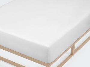 Простыня Castell трикотаж стрейч 0077127 цвет: белый, размер: 1x 120x200 см