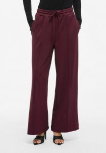 Брюки VILA VICLUA HW WIDE NOOS, Fig/Bordeaux