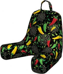 Наволочка для подушки для чтения Lunarable с растительным рисунком, мексиканская кухня, перец, паприка, мариачи, чили, тако, кухня, мягкая набивная наволочка для кровати, маленький размер, разноцветная., Multicolor