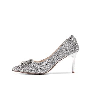 Женские туфли на высоком каблуке, серебристые DAPHNE, Silver