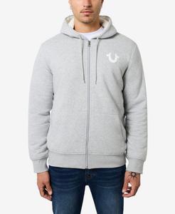 Мужская толстовка с длинными рукавами и подкладкой из искусственного меха True Religion, Heather Gray