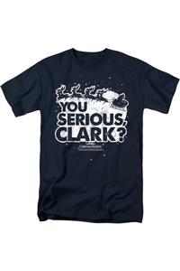 Рождественские каникулы You Serious Clark футболка с коротким рукавом для взрослых Gildan, темно-синий