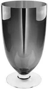 Финковый фонарь "ELITE, новогоднее украшение", (1 шт.), подсвечник или ваза четких форм Fink 22 см, серый