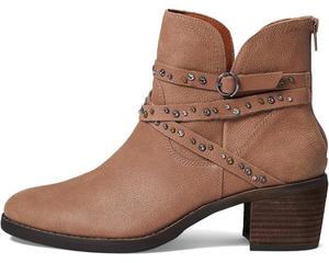 Lucky Brand Callam Ботильоны женские кожаные тани с заклепками, коричневый