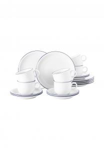 Сервиз кофейный Seltmann Weiden Compact, 18 предметов, бело-голубой