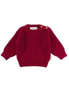 вязаный свитер клюквенного цвета Hofbrucker