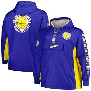 Мужская толстовка-ветровка golden state warriors big & tall hardwood classics team og 20 Mitchell & Ness