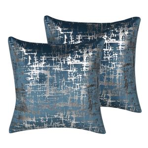 Декоративные подушки набор из 2-х штук Beliani, синий