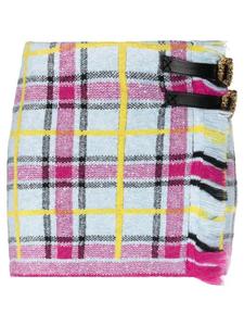 Твидовая юбка мини в клетку CORMIO, синий