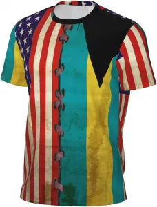 Мужская футболка с сетчатыми вставками, короткий рукав, быстросохнущая