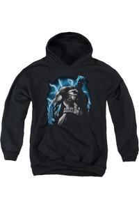 Батмен Готэм: молния, детская толстовка с капюшоном Gildan, черный