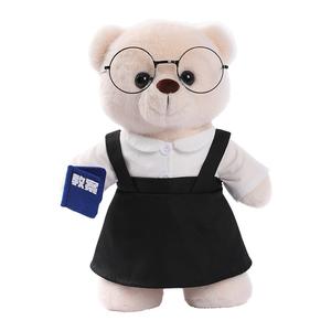 Стоячий плюшевый мишка учитель, высота 30 см Shu family