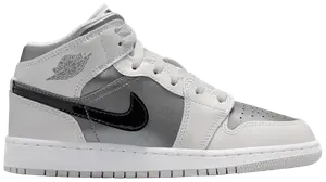 Кроссовки Air Jordan 1 Mid GS, белый