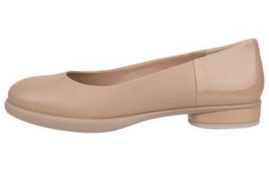 Повседневные однобортные туфли женские абрикосового цвета Ecco, Apricot