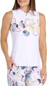 Женская рубашка-поло для гольфа без рукавов SwingDish Emery, белый