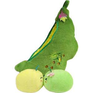 MERCONSER Cute Story Inside The Green Bean Dolls Plush Doll 28cm/38cm Height