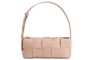 Сумка через плечо Brick Cassette Intrecciato из овечьей кожи портативная женская лотосово-розовая Bottega Veneta
