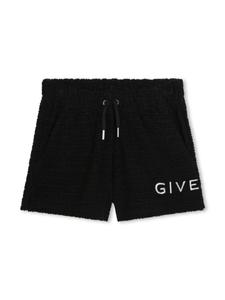 Givenchy Kids жаккардовые шорты с логотипом 4G, черный