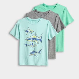 Футболка активная 3 шт для мальчиков 4-12 лет Jumping Beans, Blue Multi Sharks