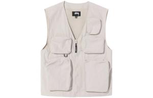 Жилет унисекс Off White Stussy, кремовый