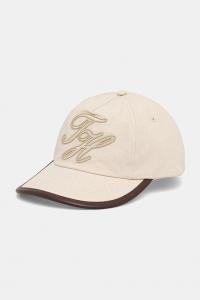 Хлопковая бейсболка Tommy Hilfiger, бежевый