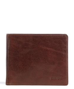 Кошелек из мелкозернистой кожи Giudi, коричневый