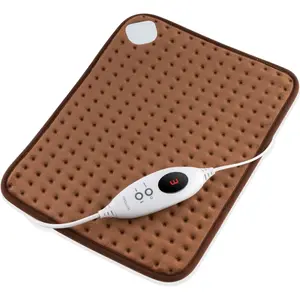 Электроподушка HYUCCH301, 6 уровней нагрева, от 30°C до 45°C, автоматическое отключение, LED-дисплей Hyundai, коричневый