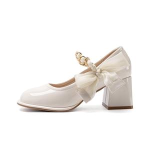 Be good Туфли Мэри Джейн на массивном каблуке в подарочной упаковке, бежевые, цвет Beige