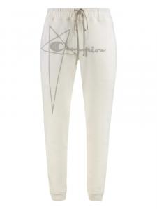 Спортивные брюки X Champion из хлопка Rick Owens, белый