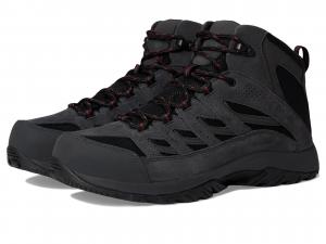 Туфли Columbia Crestwood Mid Waterproof, цвет Black/Charcoal