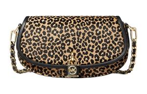 MICHAEL KORS Сумка кроссбод из замши с принтом коровы