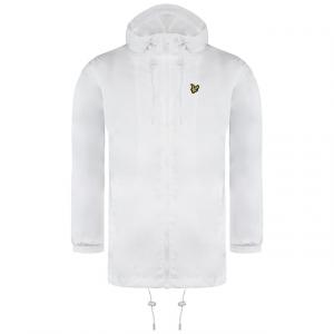 Ветрозащитная куртка с капюшоном и длинными рукавами для женщин с графическим логотипом em jkw1200v 626 Lyle & Scott, белый