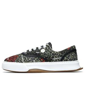 Кроссовки floral sneakers black/green Fila, черный
